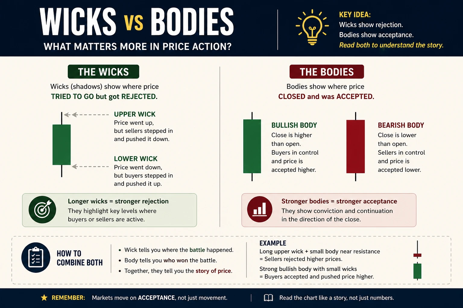 Wicks vs bodies